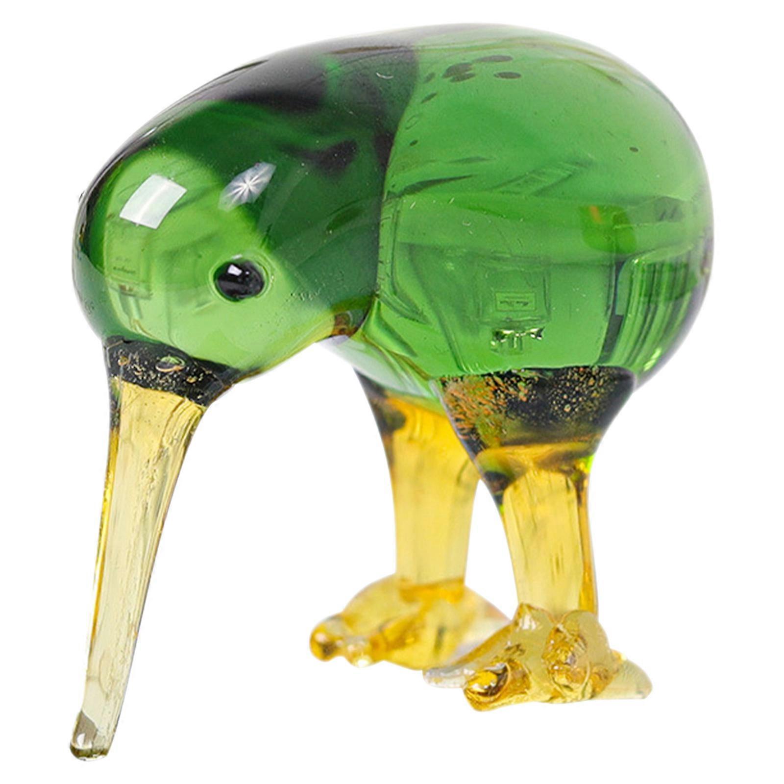 Set of 5Pcs Crystal Bird Statue for Tabletop Decor and Gift