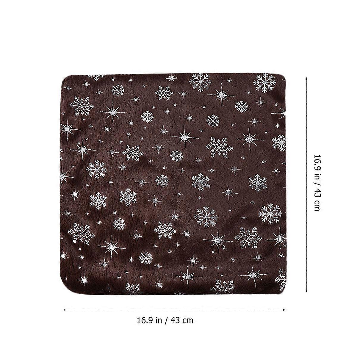 Decorative Snowflake Throw Pillow Cover 2Pcs Coffee Cushion Protector For Cozy Home Sofa And Bed Occasions