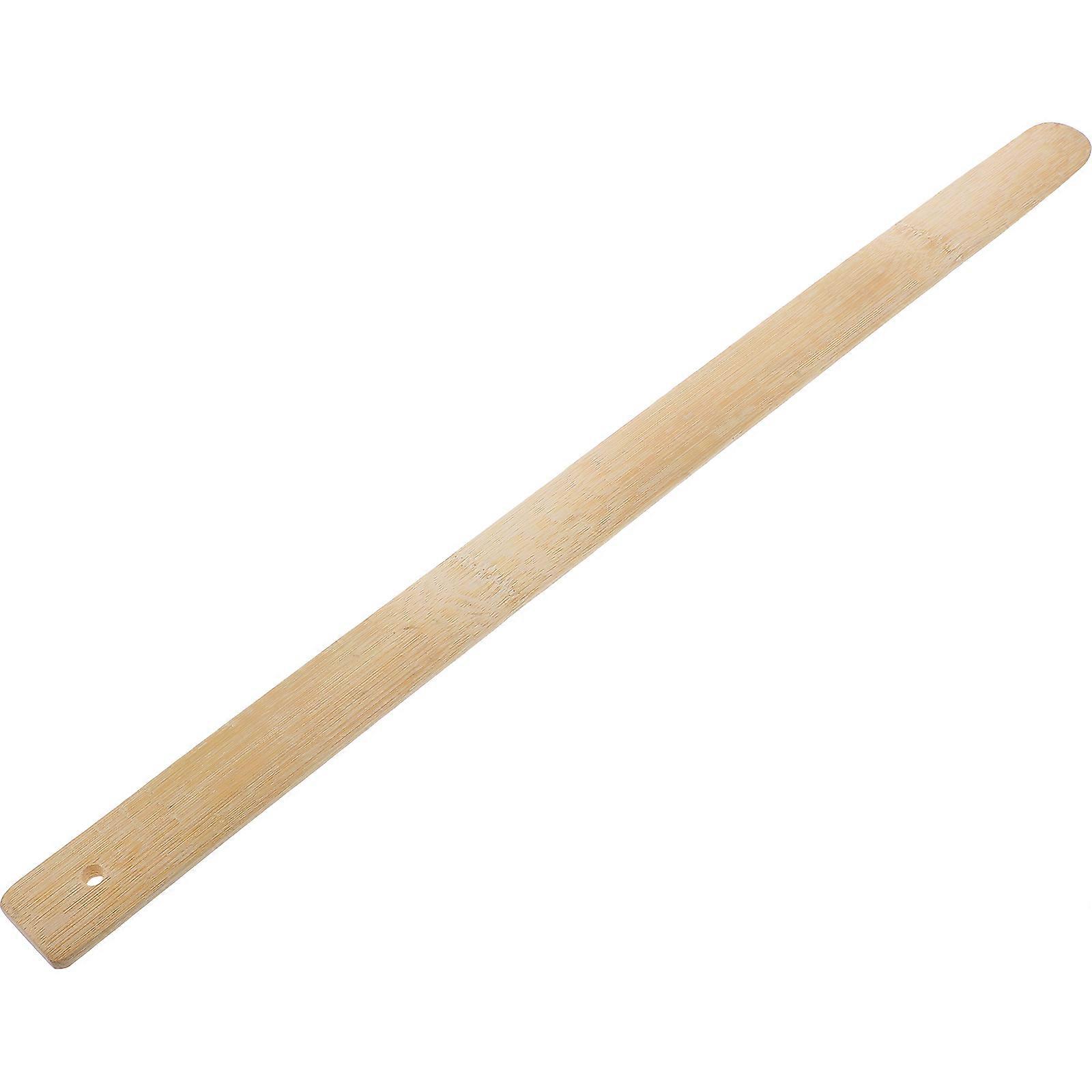 Beige Bamboo Spatula Turner for Cooking Pancakes 2Pcs Set
