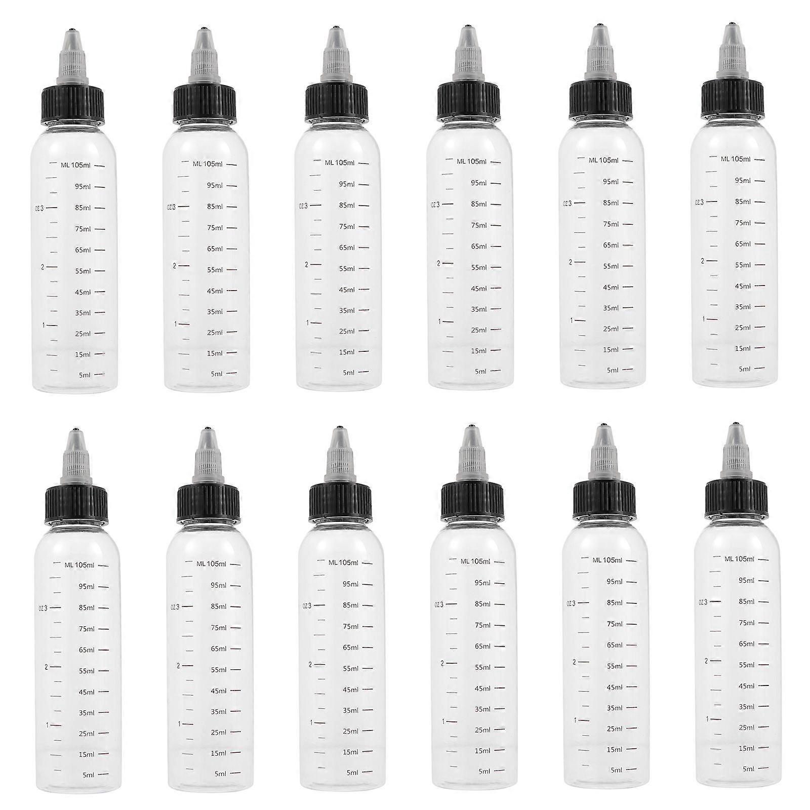 Liquid Bottles Plastic Squeeze Dispensing Bottles for Home 36Pcs