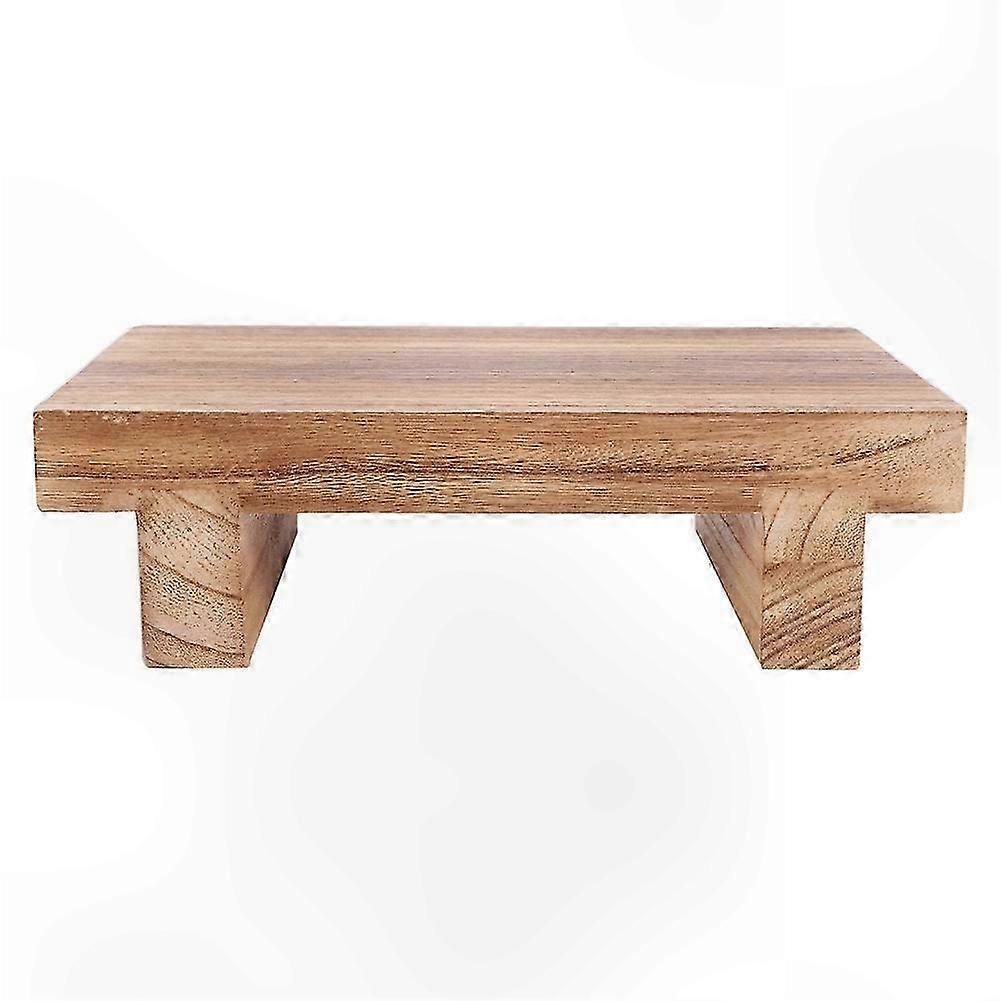 Durable Wooden Step Stool for Home Use - Stable Footstool for Adults & Multi-Purpose Utility in Kitchen, Bathroom, Closet