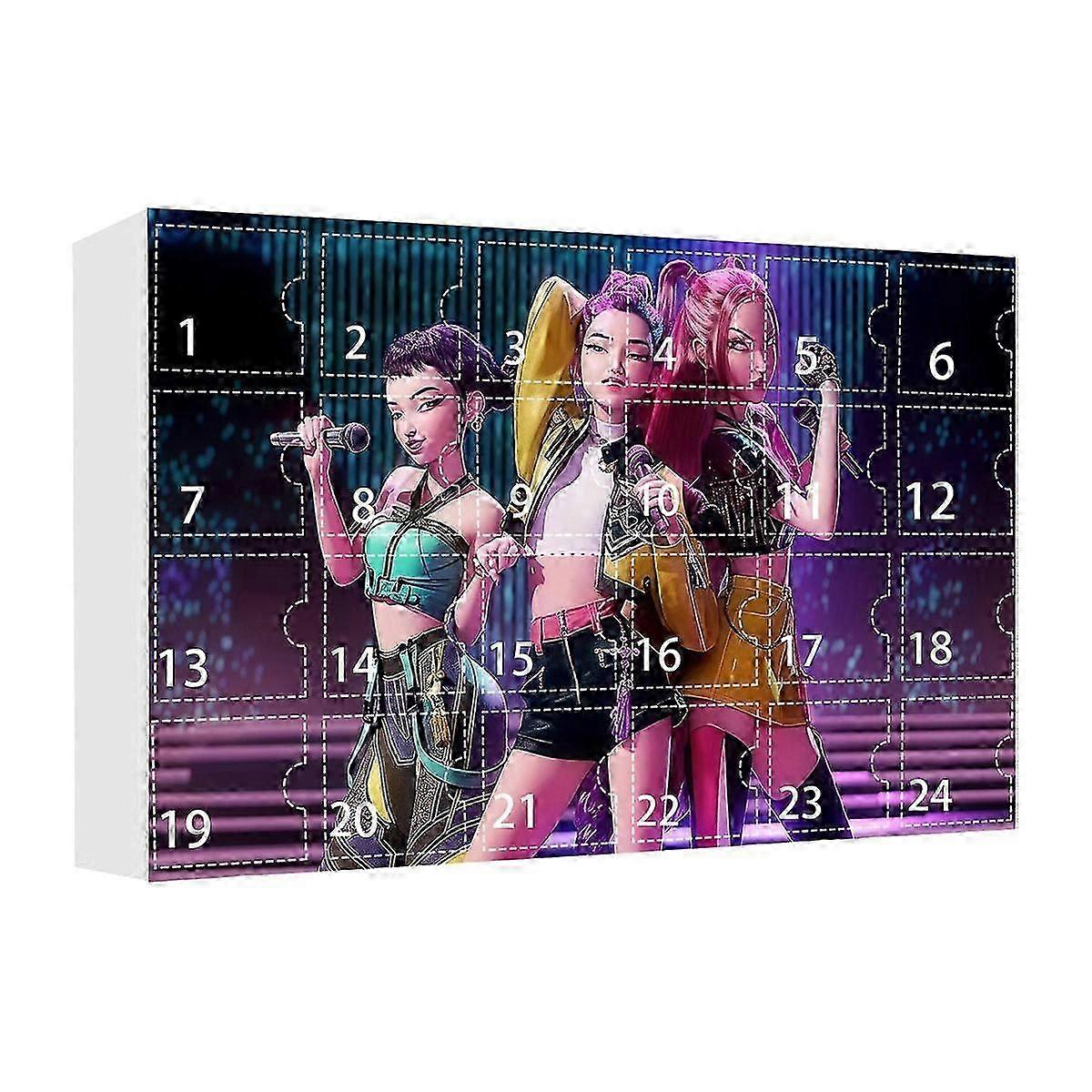 2025 Kpop Demon Hunter Girls Χριστουγεννιάτικο Ημερολόγιο Αντίστροφης Μέτρησης Blind Box Σακίδιο Αυτοκινήτου Μπρελόκ Ακρυλικό Κρεμαστό C