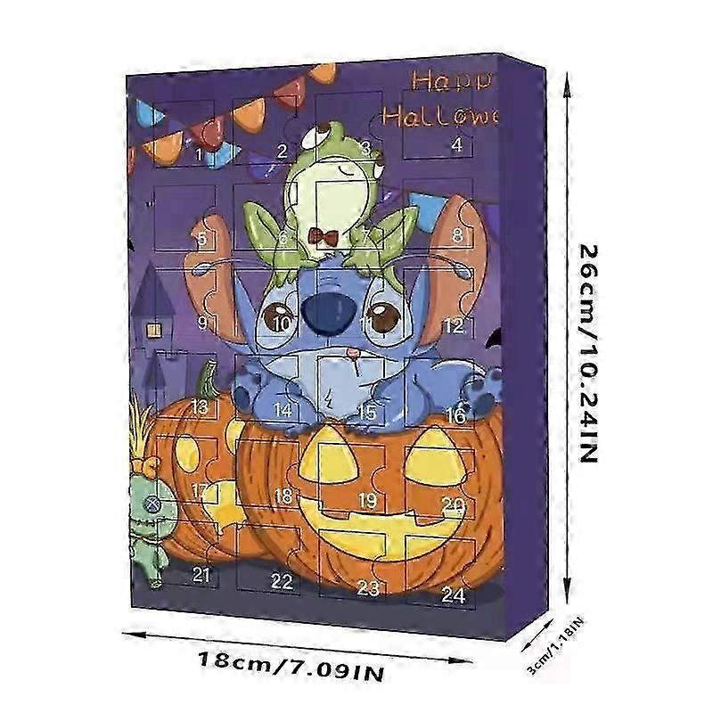2025 Stitch Lilo & Stitch Christmas Advent Calendar Blind Box 24 Halloween Countdown Anime Blind Box