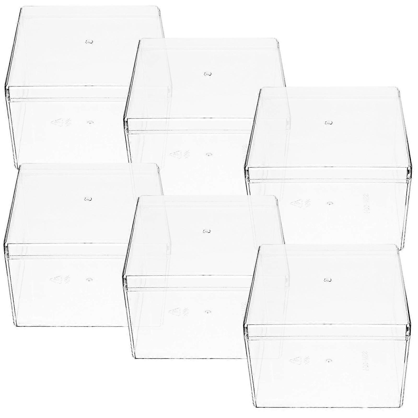 Transparent Cake Box Clear Cake Boxes for Storage 18Pcs Square Portable Bakery Boxes