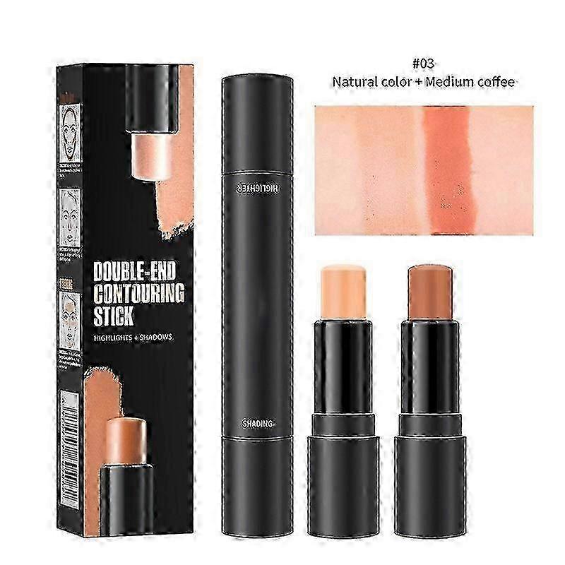 Double Headed Multifunctional Grooming Stick For Contouring High Gloss Stick For Concealing Dark Circles And High Gloss Makeup Stick 25g