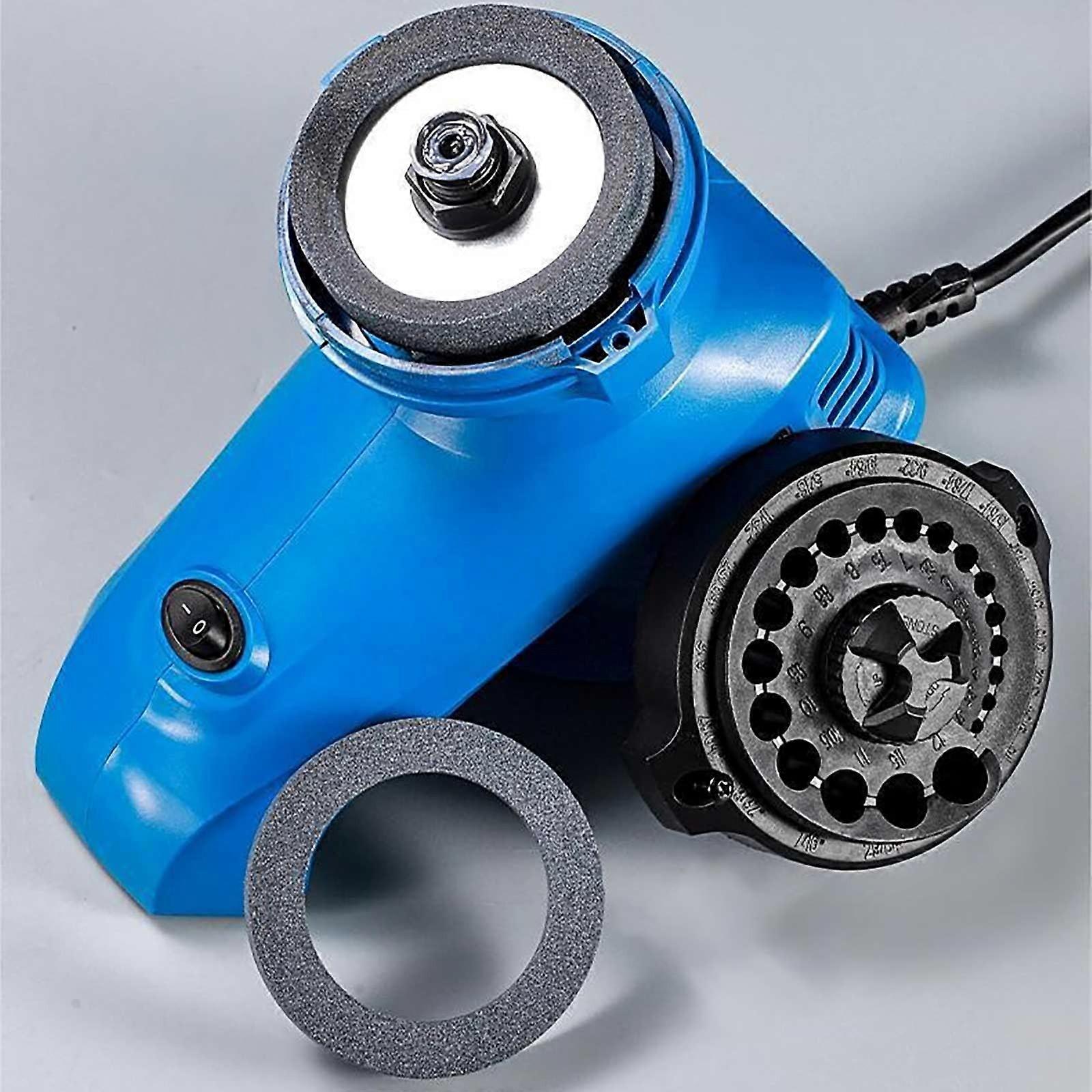 NAZISHW Drill Bit Sharpener for 3-12mm Bits (1/8''-15/32''), Portable 130° Standard Grinder for Home Use, Compatible with All Bits