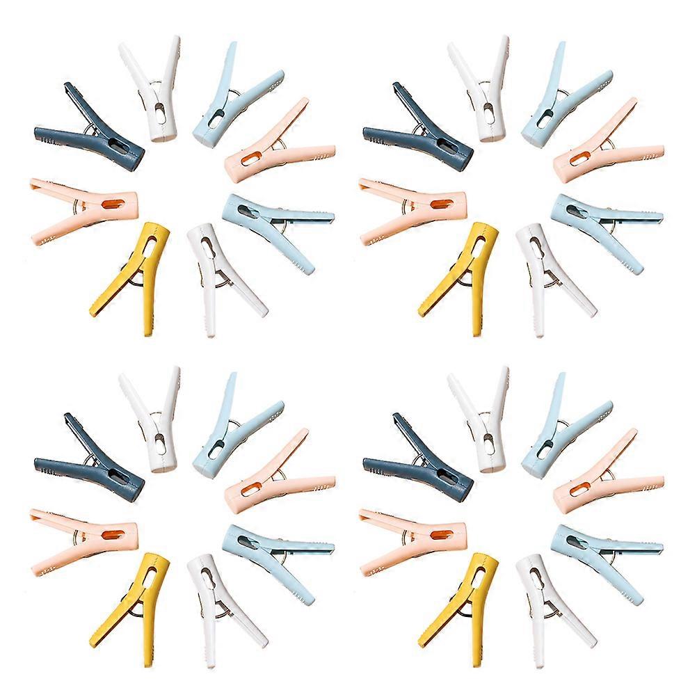 Plastic Quilt Clamp Windproof Clothespins for Clothes Drying 50Pcs