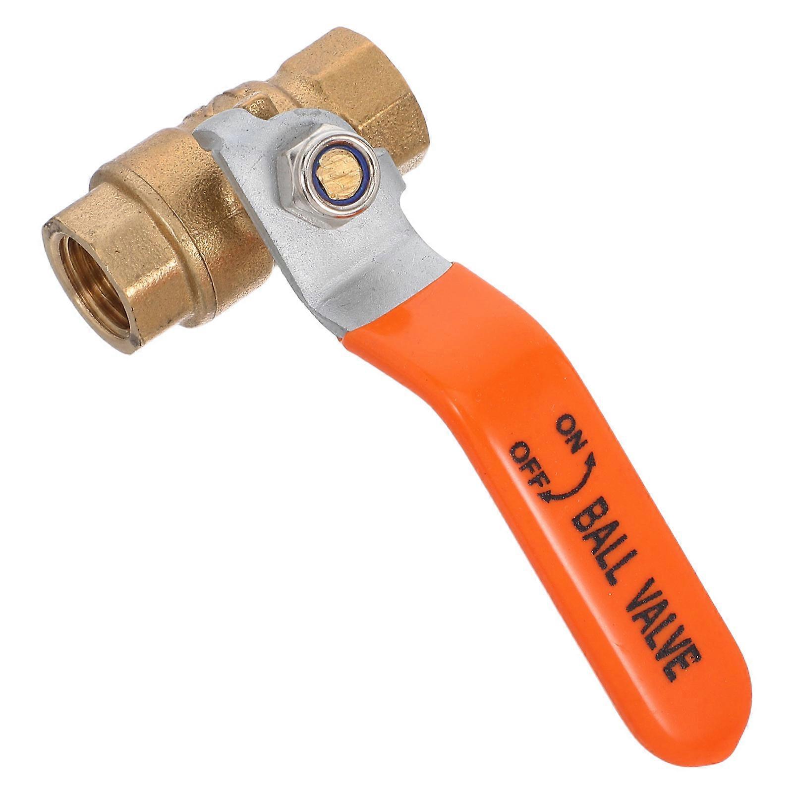 Universal Brass Valves Ball Valve for Water Shutoff 2Pcs Set