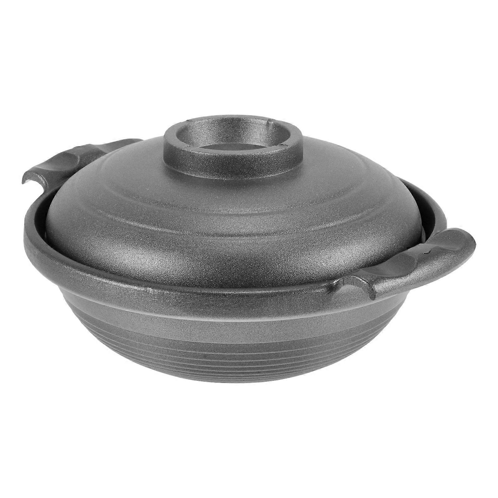 2Pcs Ceramic Casserole Dish With Lid For Restaurant Use Braising Soup Practical Design