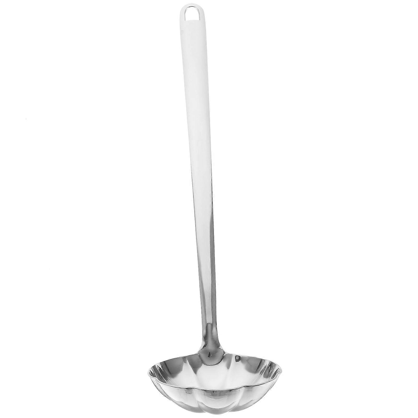 Multi-Function Kitchen Cooking Spoon Oil Filter Spoon 2Pcs Silver Set