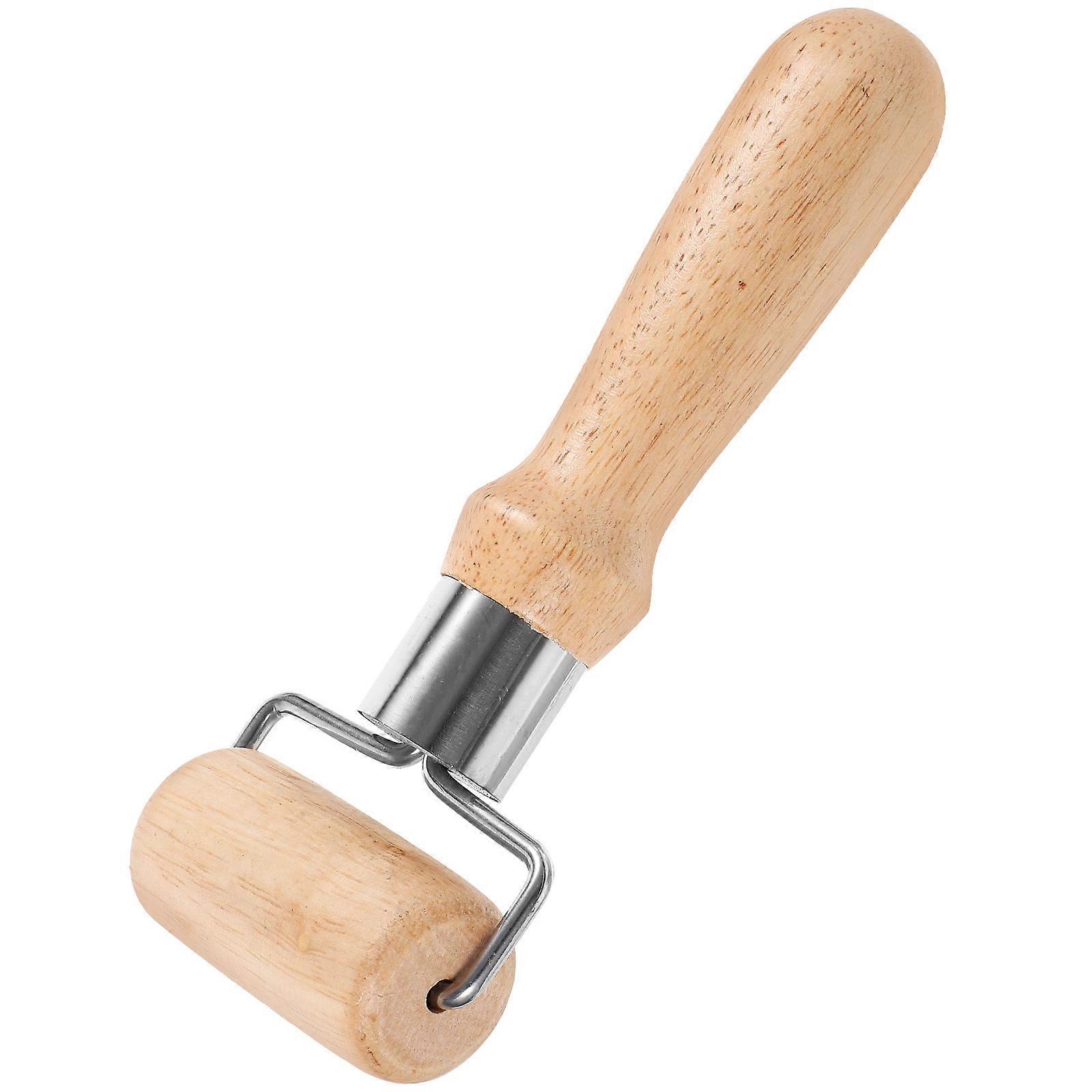 Pastry Roller For Kitchen Dough Rolling 4Pcs Khaki Nonstick Baking Pin Ergonomic Handle