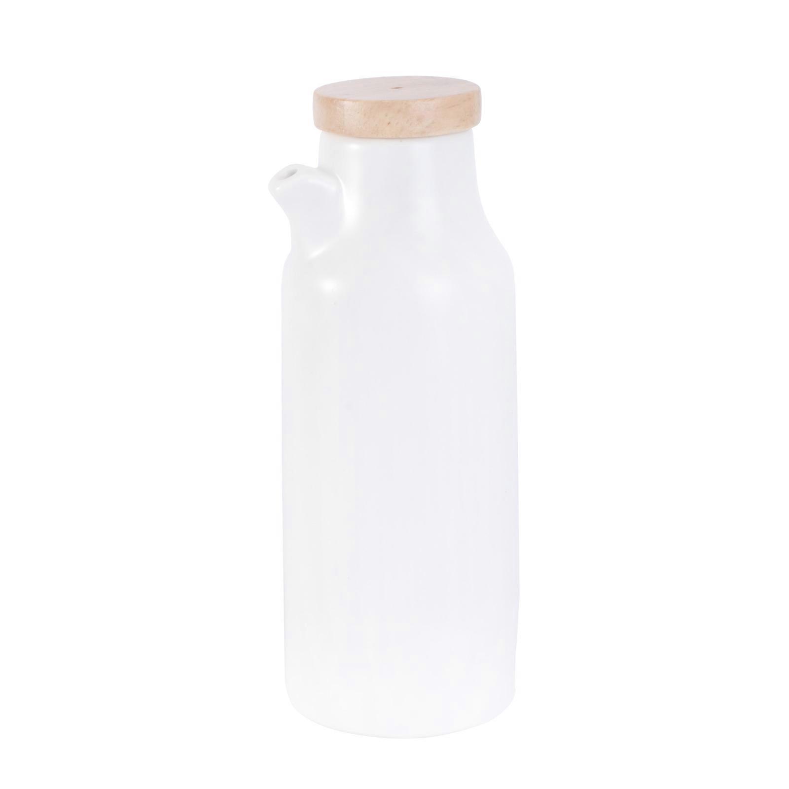 Ceramic Seasoning Kettle Spice Bottle for Kitchen Use White