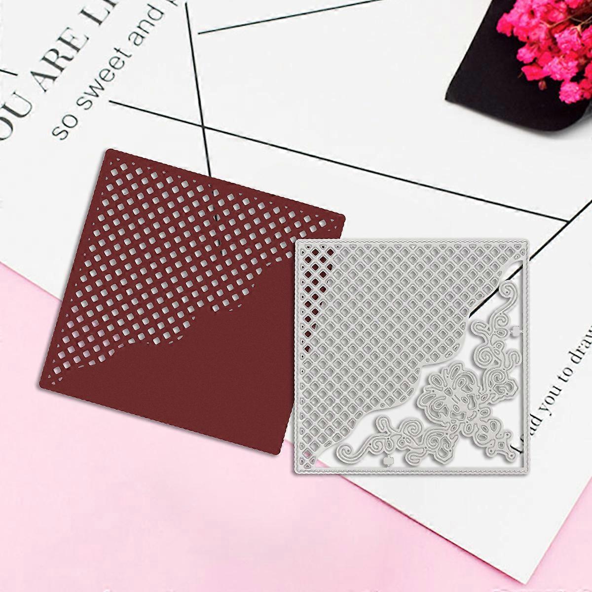1PC Grid Metal Cutting Dies Die-cut Crafts Stencil Tool for DlY Handmade Scrapbook Cards