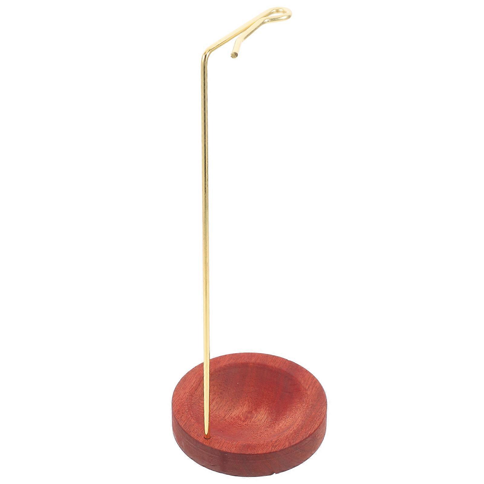 Reverse Incense Stick Holder with Wood Base for Sticks 4Pcs Decor