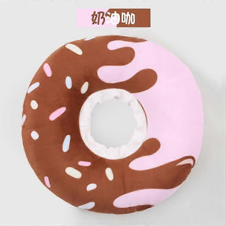 Cat Cone Collar Soft, Cat Recovery Collar for Wound Healing Cute Donut Adjustable Kitten Cones to Stop Licking Comfortable Lightweight Neck Elizabetha