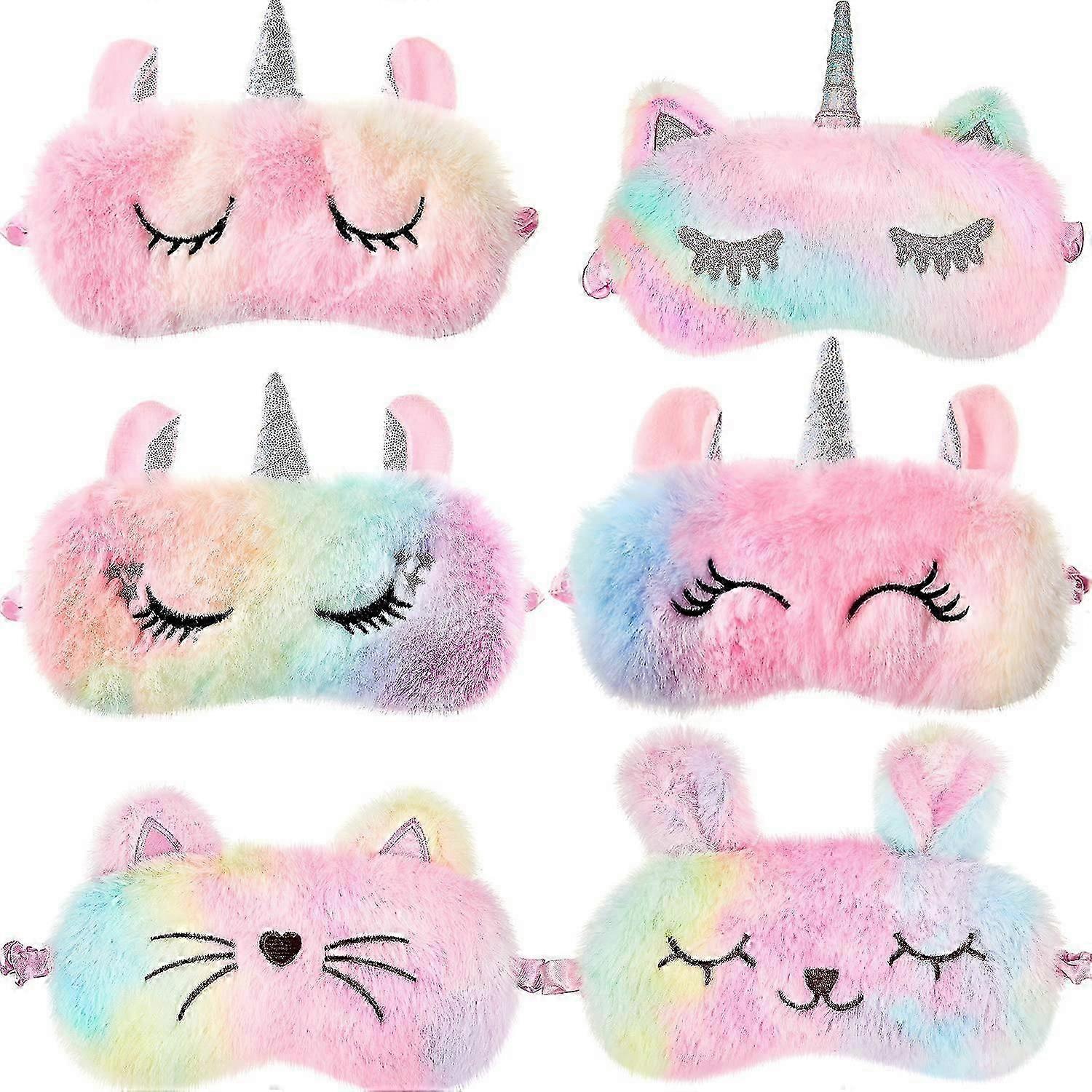 cat sleep eye cover soft plush mask