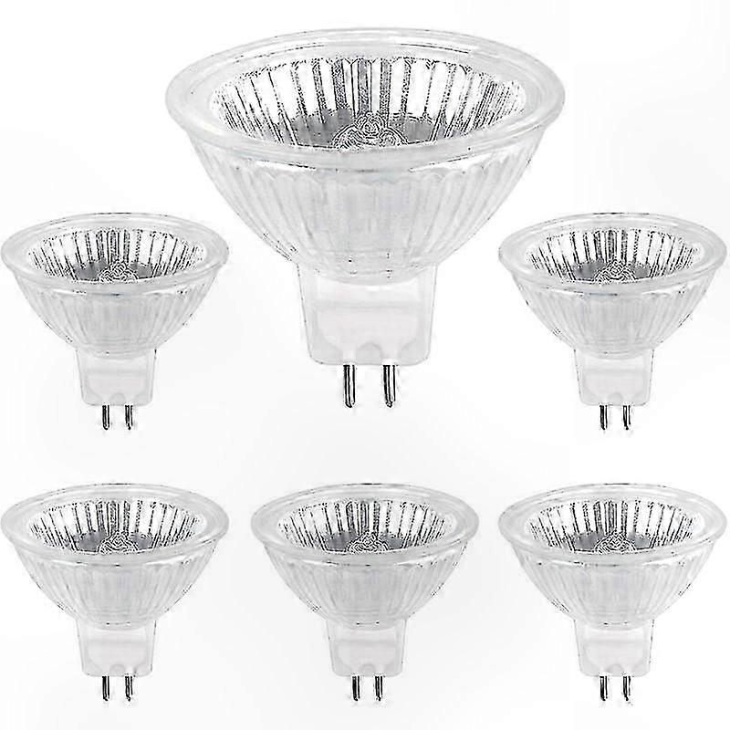 6-Pack 50W GU5.3 Halogen Bulbs 12V