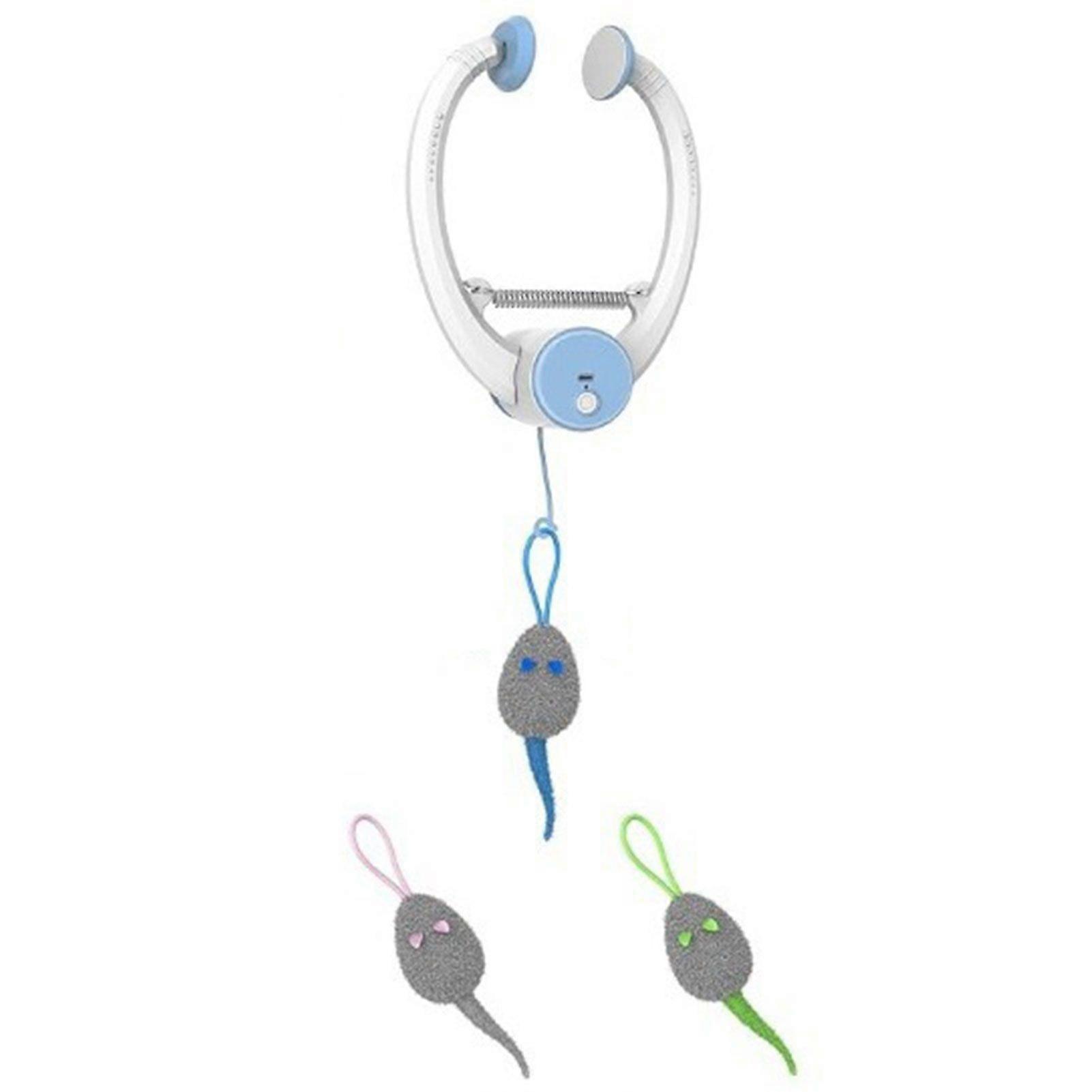 Electric Interactive Cat Door Frame Toy Self-Playing Automatic Bouncing Mouse for Indoor Cats and Kittens