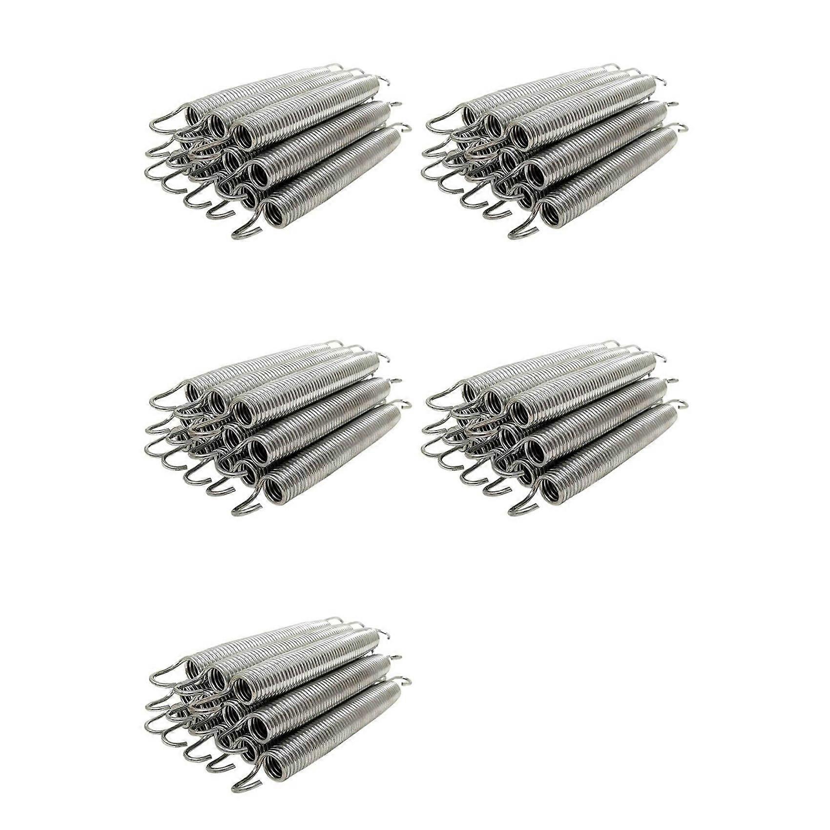 60Pack 6.5Inch Trampoline Spring Steel Replacement Kit for Extra Bounce Trampoline Accessories Silver