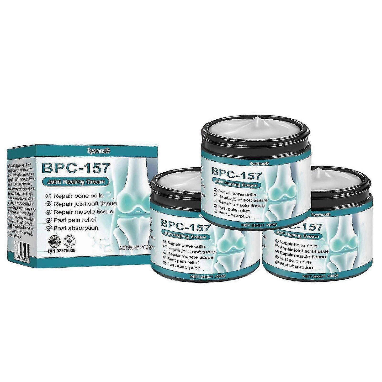 1-3X BPC-157 Crème avancée pour le soulagement des douleurs articulaires Huile de massage apaisante pour les articulations Formule à action rapide pour la récupération post-entraînement, favorise le confort articulaire