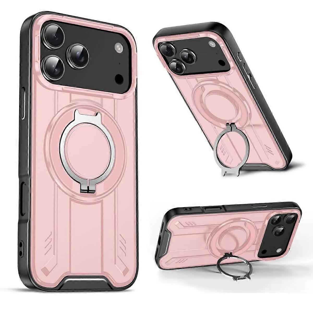 Magnetic Phone Case with 360° Rotate Stand for IPhone 17 16 15 14 13 12 11 Pro Max Plus For Magsafe Wireless Charge Armor