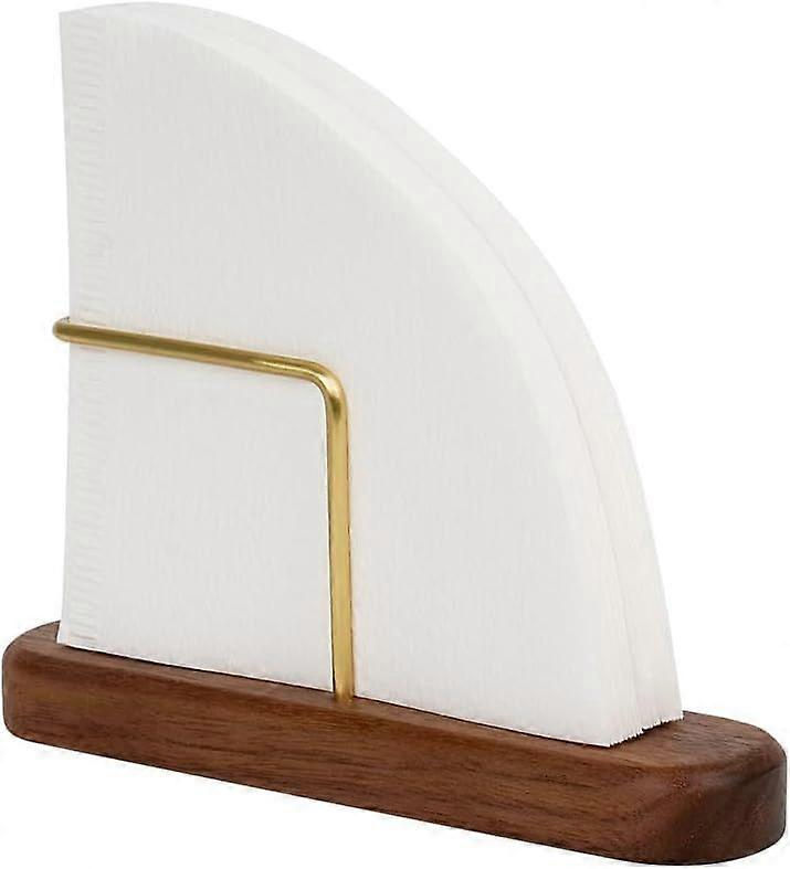 Cone Coffee Filter Holder Walnut & Brass Coffee Filter Storage Container Coffee