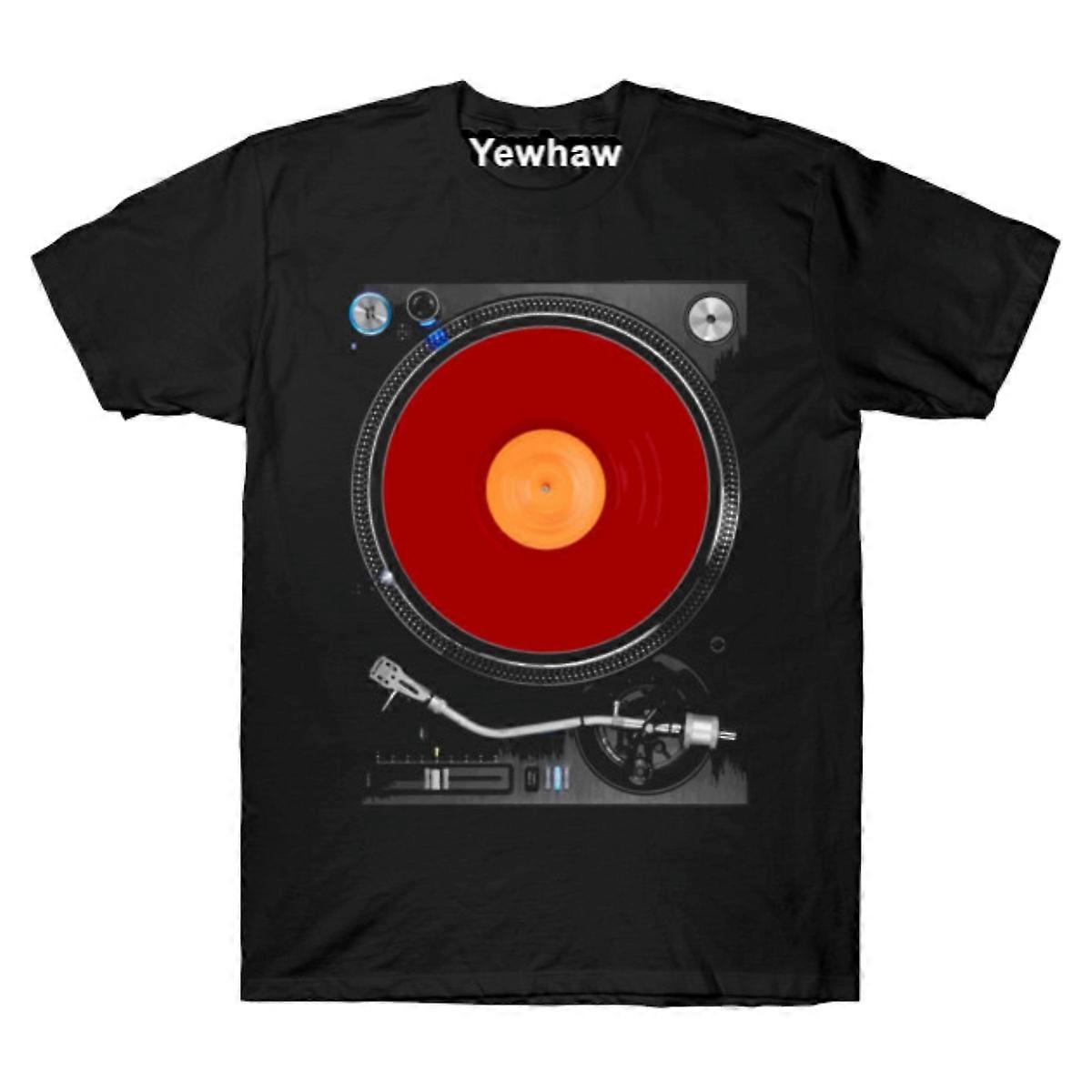 red vinyl record T-shirt Turntable Tee