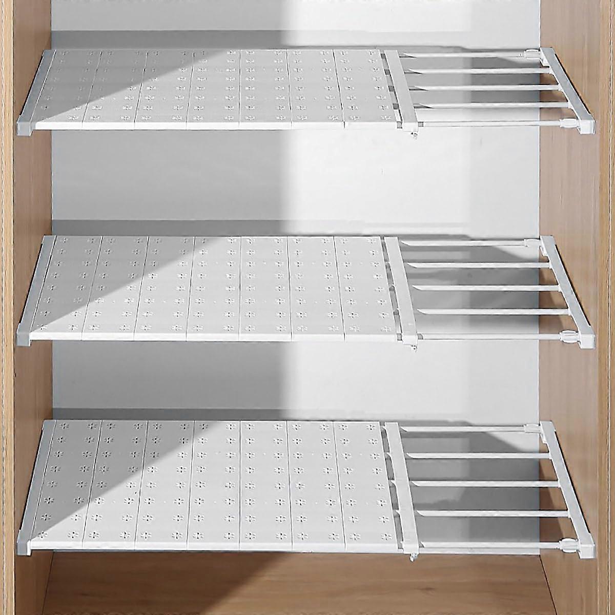 Adjustable Expandable Tension Shelf Telescopic Closet Rack Divider Organizer SpaceSaving 73125x35 cm Model 7312