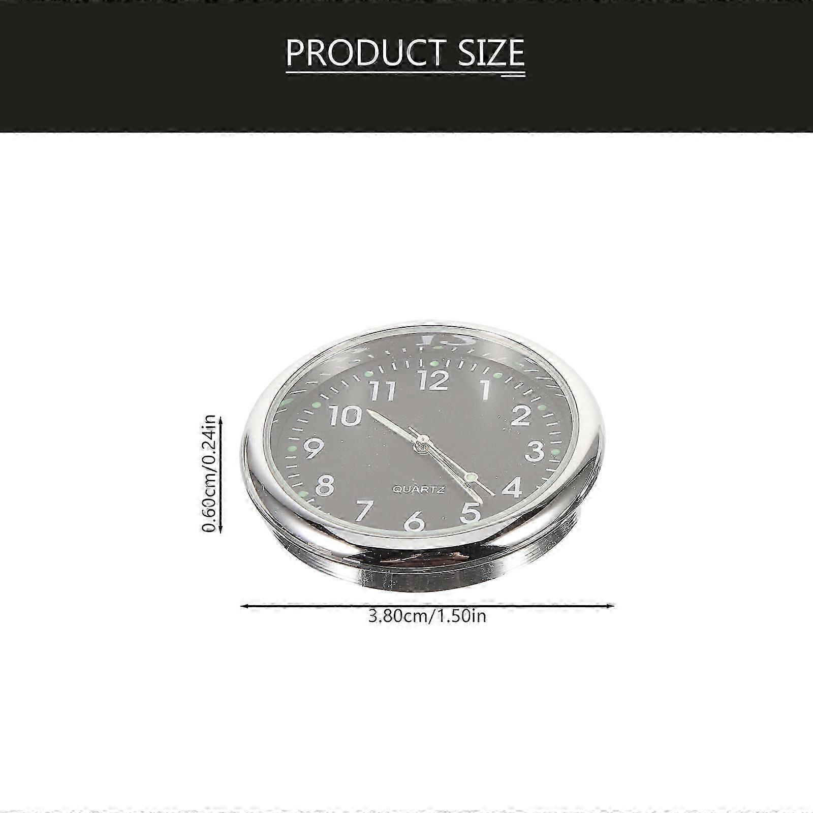 Easy Installation Car Dashboard Clock Luminous Pointer 3.8X3.8cm 2Pack