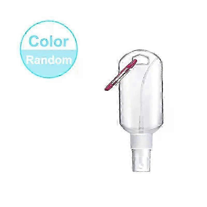 5Pcs Empty Hand Sanitizer Travel Bottle 30ml 50ml Size Holder Hook Keychain Carriers Flip Cap Reusable Portable Empty Bottles