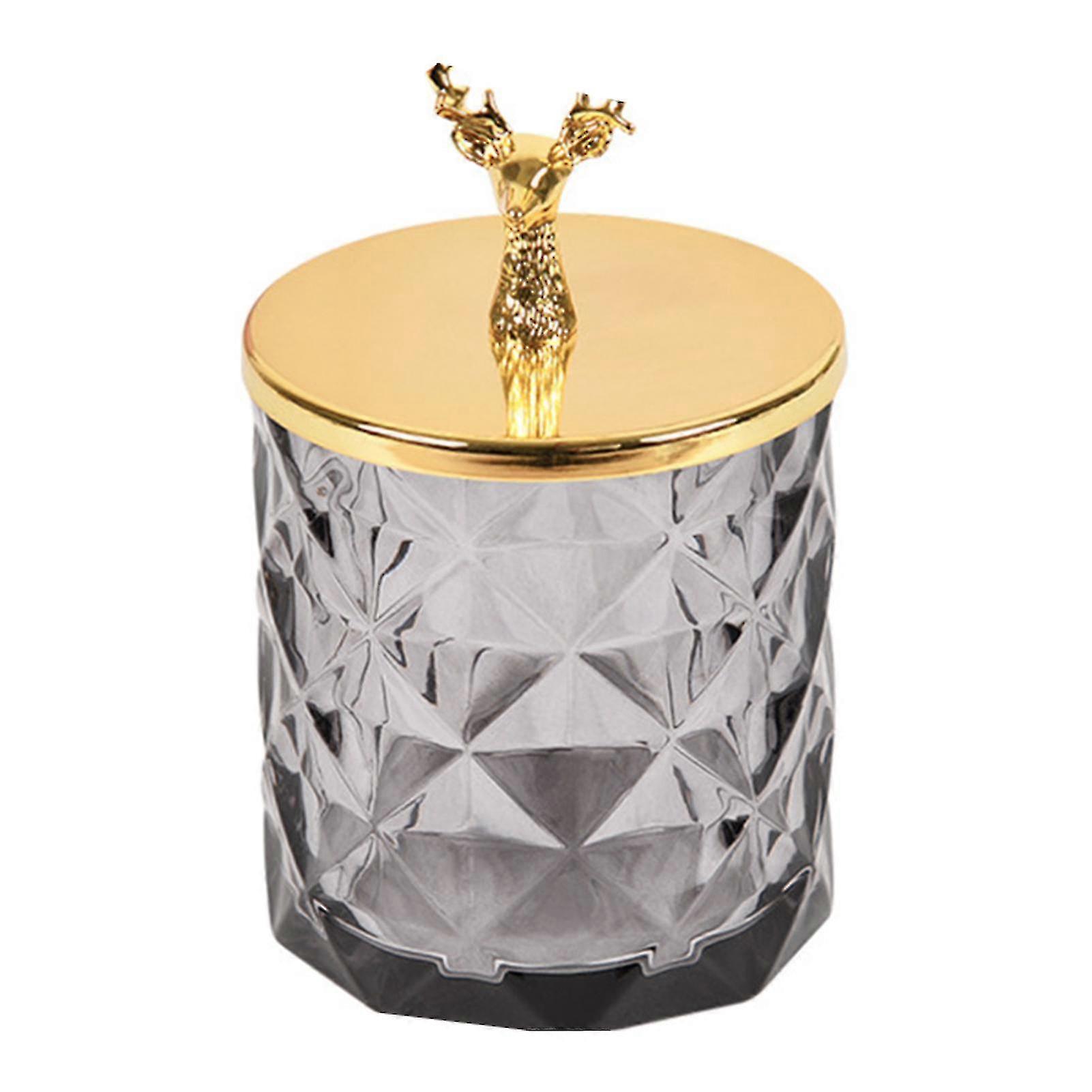 Multifunctional Transparent Glass Storage Jar with Lid for Seasoning and Candy Storage