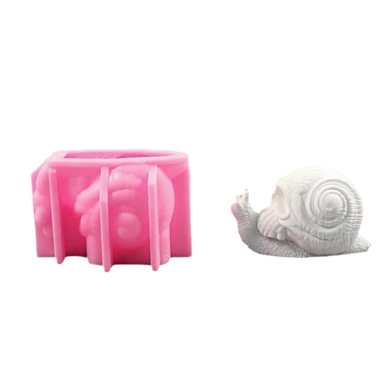 Skull Snail Shaped Silicone Molds compatible Making Table Ornaments Epoxy Resin, Plaster Silicone Molds compatible Gypsum Decorations Myi