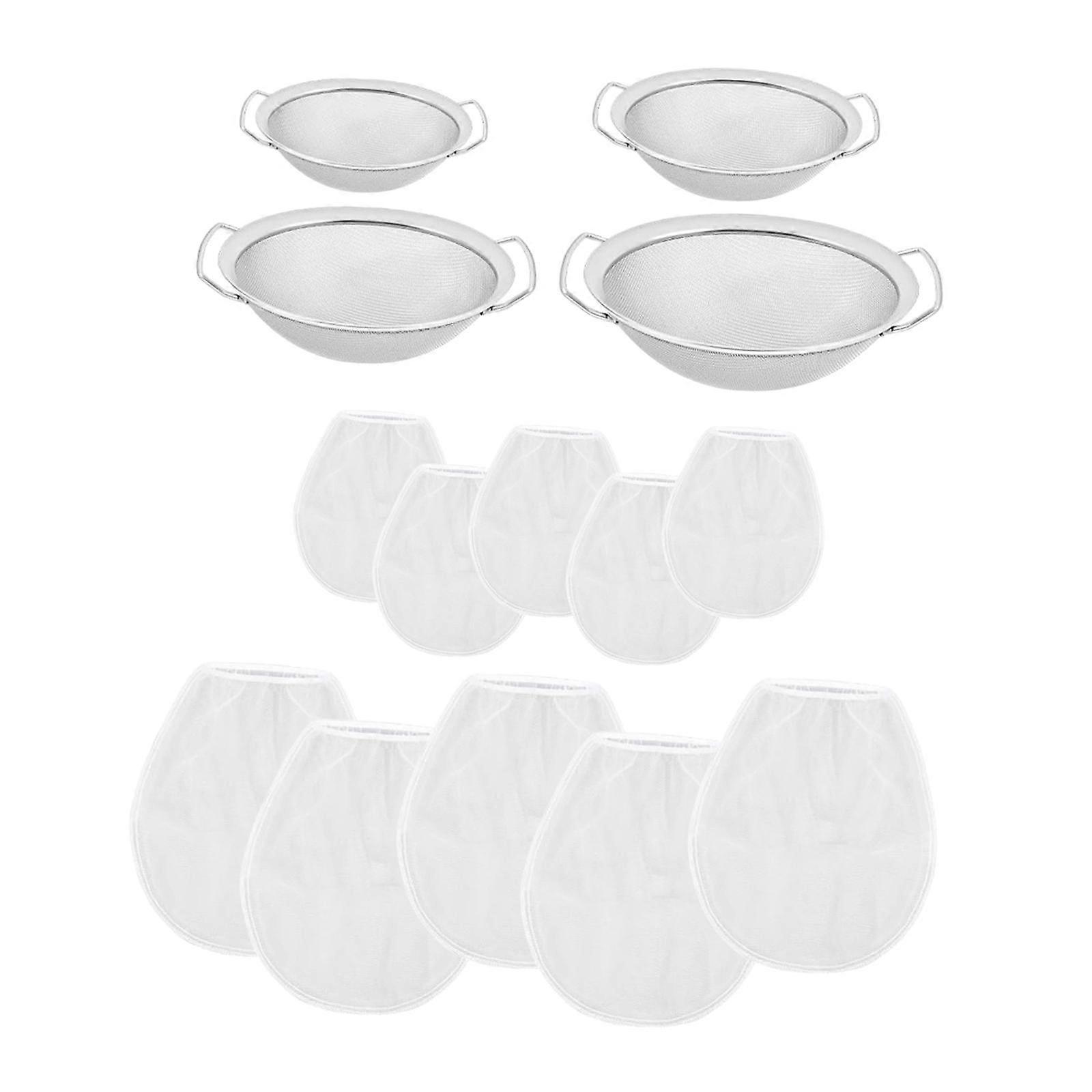 4 Pieces Fine Mesh Paint Strainer Replace Paint Filter for Oils Grains Soups