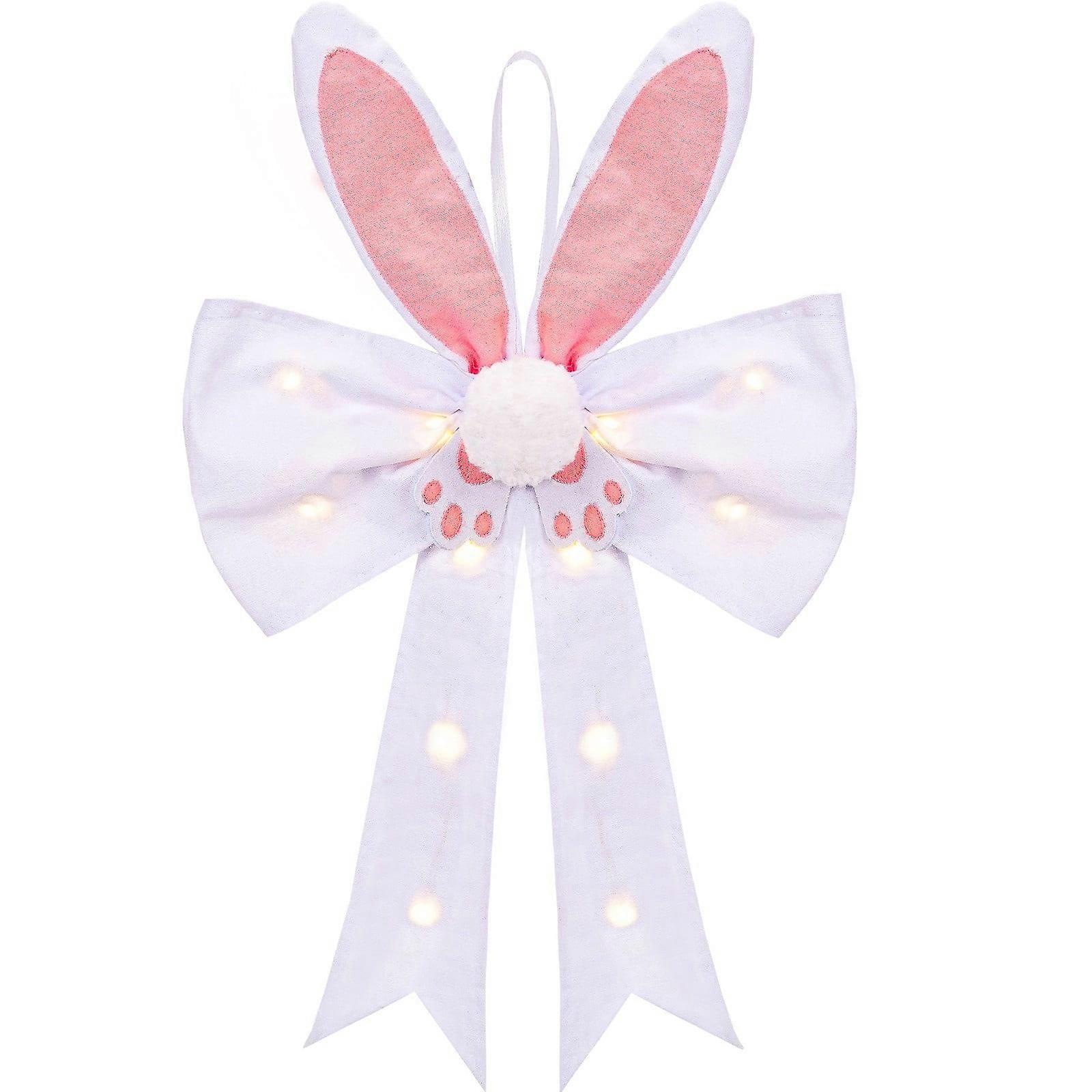 Easter Decorations with Illuminated Rabbit Ears, Door & Window Decor, Basket Stuffers - Clearance