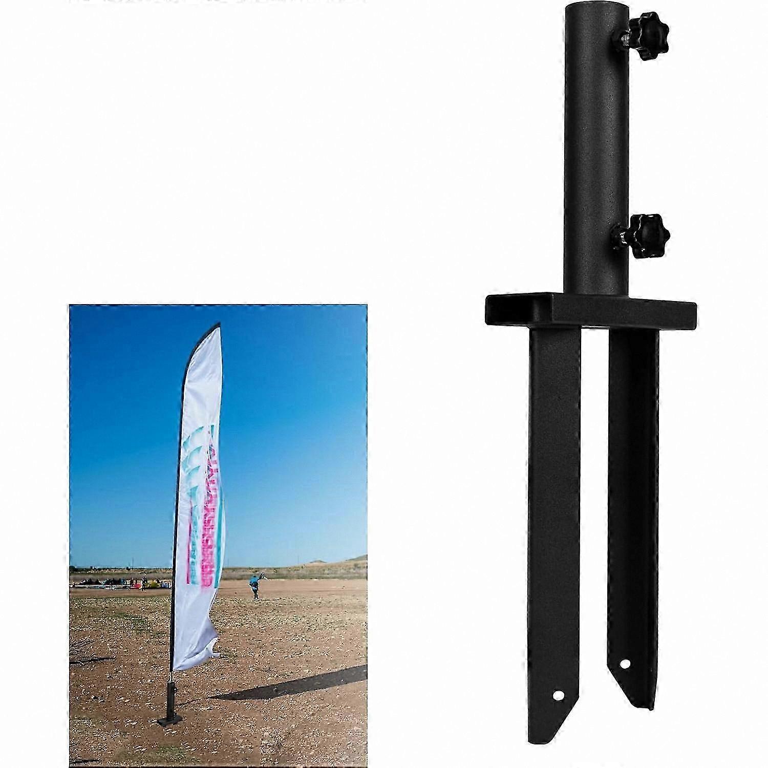 Durable Ground Spike for Flag Poles, Compatible with Feather Flags and Light Stakes