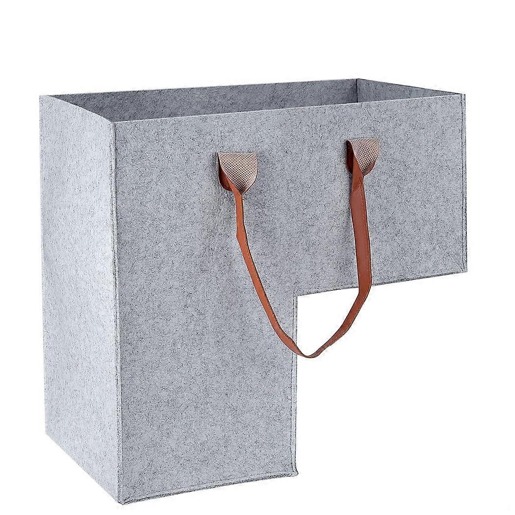 Felt Foldable Stair Organizer Spacious Basket For Staircase Storage Home Use