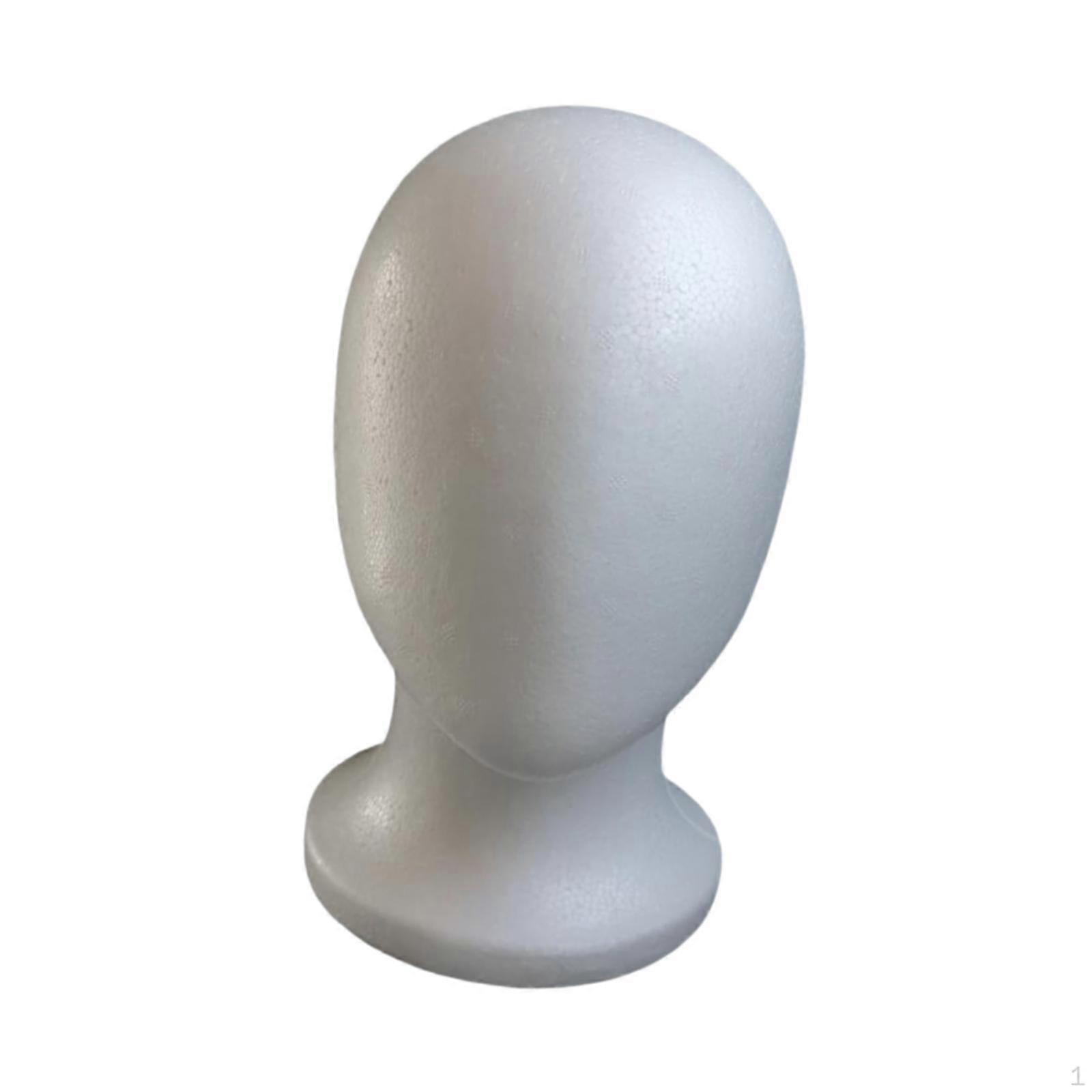 Foam Stand Portable Mannequin Head Model for Malls Hair Styling DIY Projects