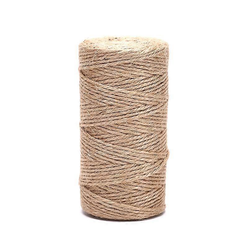 Natural Hemp Linen Cord Twisted Burlap Jute Twine Rope String Diy Craft Decor