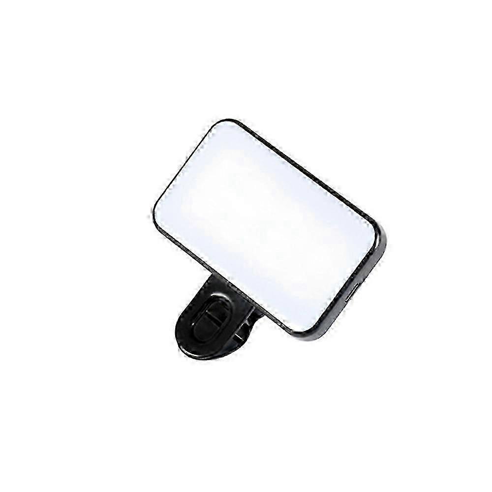 1/2Pcs Portable Mini Selfie Fill Light Rechargeable 3 Modes Adjustable Brightness Clip On For Mobile Phone Computer Fill Light 2025