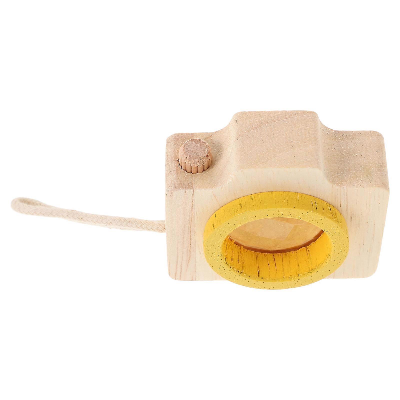 Kaleidoscope Wooden Camera Miniature Toy Camera for Kids Learning Fun