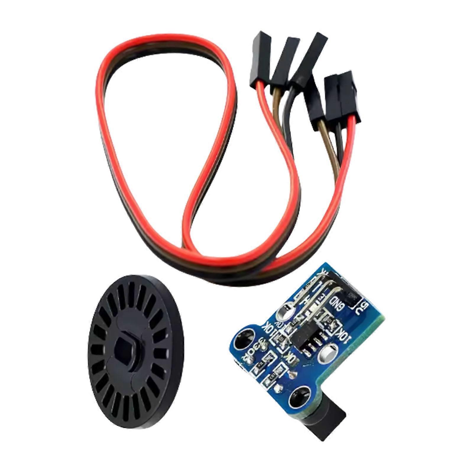 Industrial Double Speed Measurement Sensors Device Integrated Photoelectric Encoders Stable Signal Transmission Multicolor