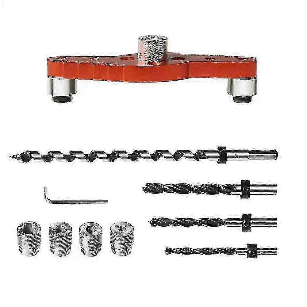 Dowel Jig Kit for Floating Shelf Bracket(1/2Inch X 11.8Inch Drill Bit) Drill Guide for Hidden Shelf,Centering Hole Drill