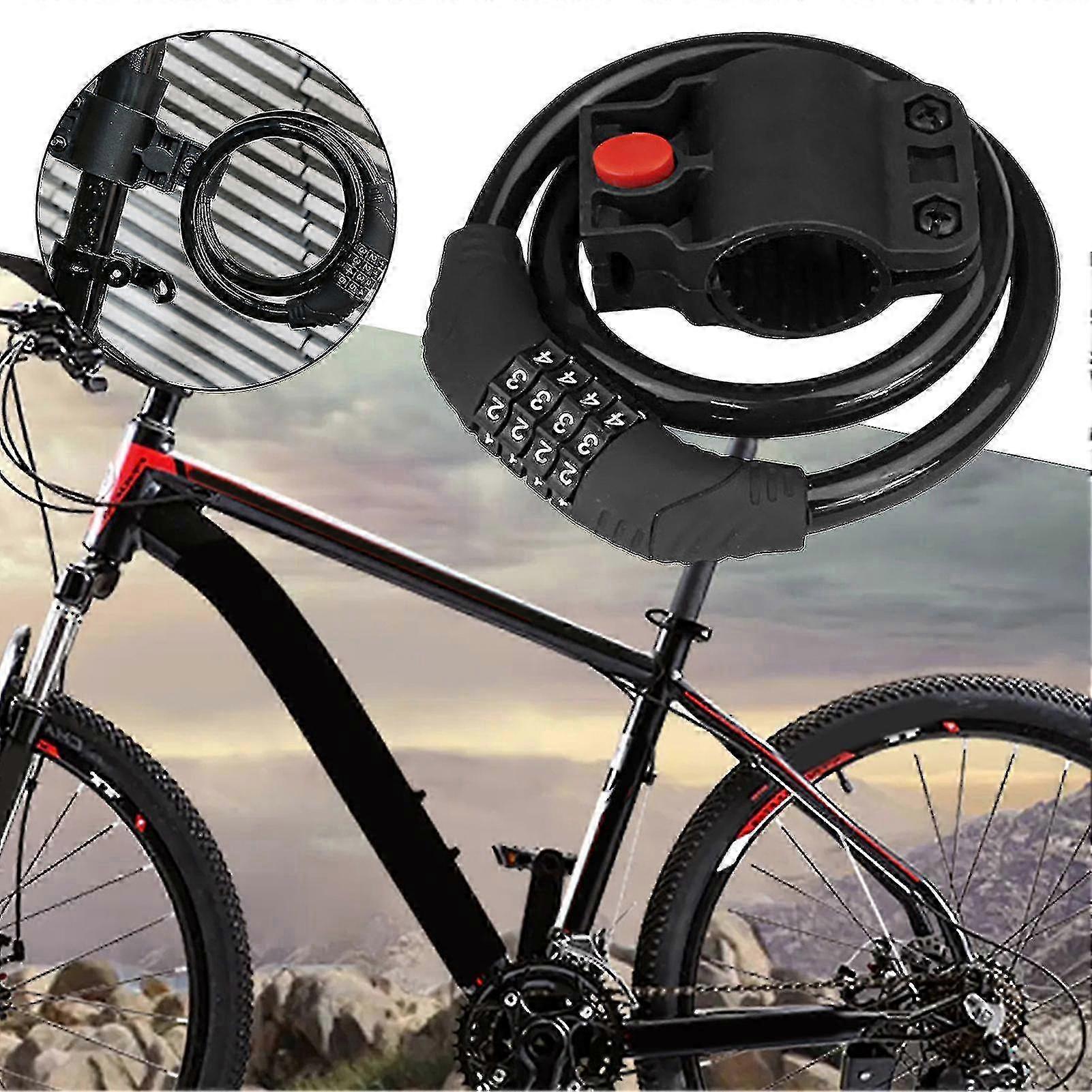 Universal riding equipment lock for bicycles with high safety combination code