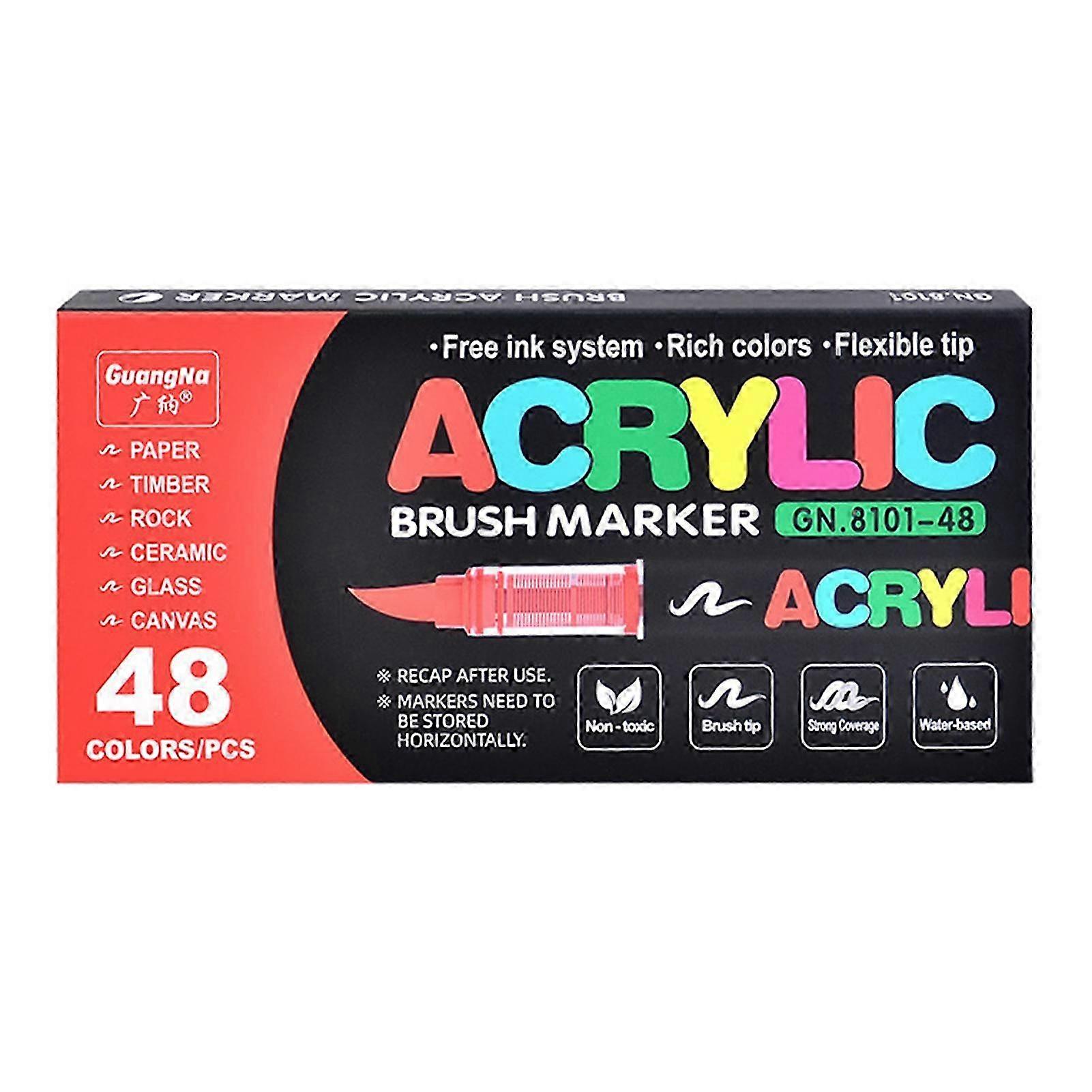 Acrylic Marker Soft Tip Waterproof High Saturation Markers for DIY Craft Projects