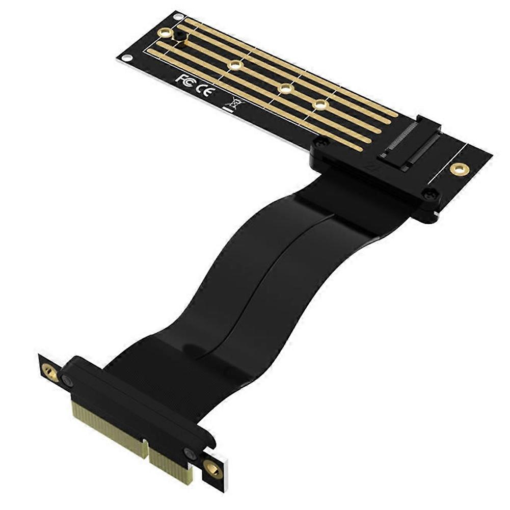 M2 to PCIE Riser PCIe X4 PCI-E3.0 4x to M.2 NVMe M Key 2280 Riser Card Gen3.0 Cable M2 Key-M PCI-Express Extension Cord