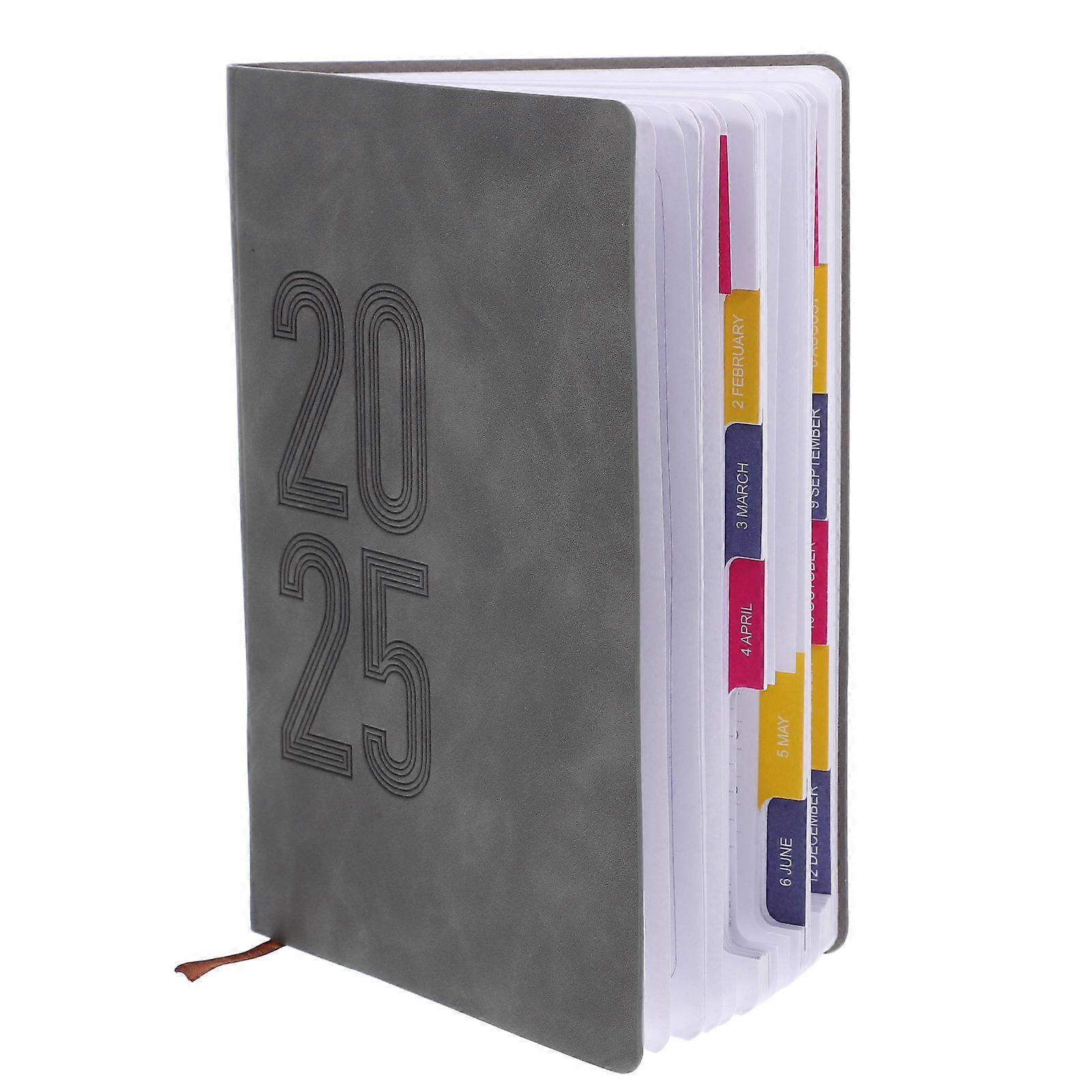 Planner Journal Grey Paper Notepad for Home Use 2025 Daily Organizer