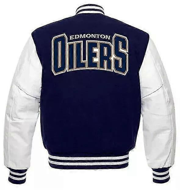 Varsity Wool  With Leather Sleeves Jacket-012