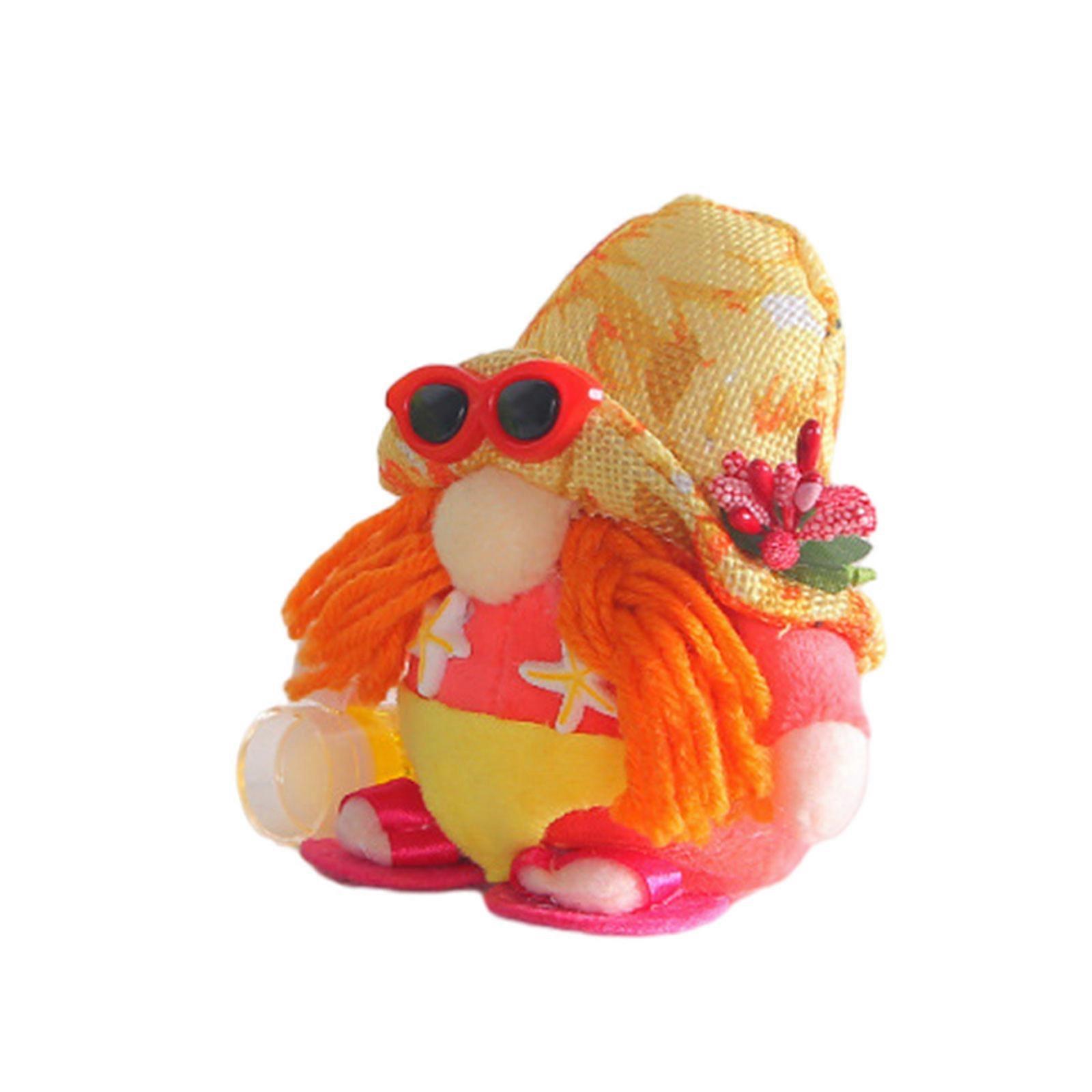 Figurines de sable uniques sur le thème des gnomes de plage, idéales pour les bureaux, la maison et la ferme. Jouet de sable multicolore.