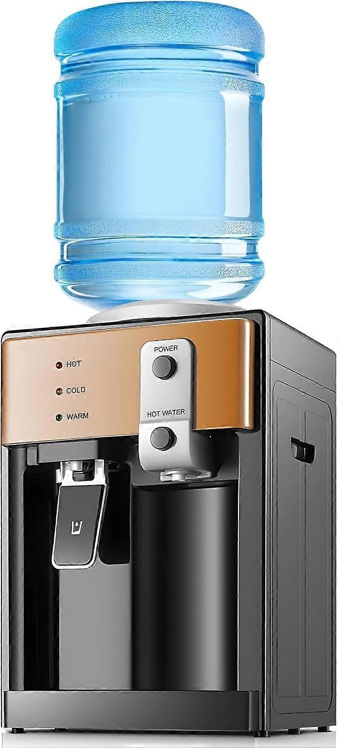 Loading Water Cooler Dispenser with Hot Cold 3 Temperature Settings for 3 or 5 Gallon Bottles, Removable Drip Tray for Home or Office