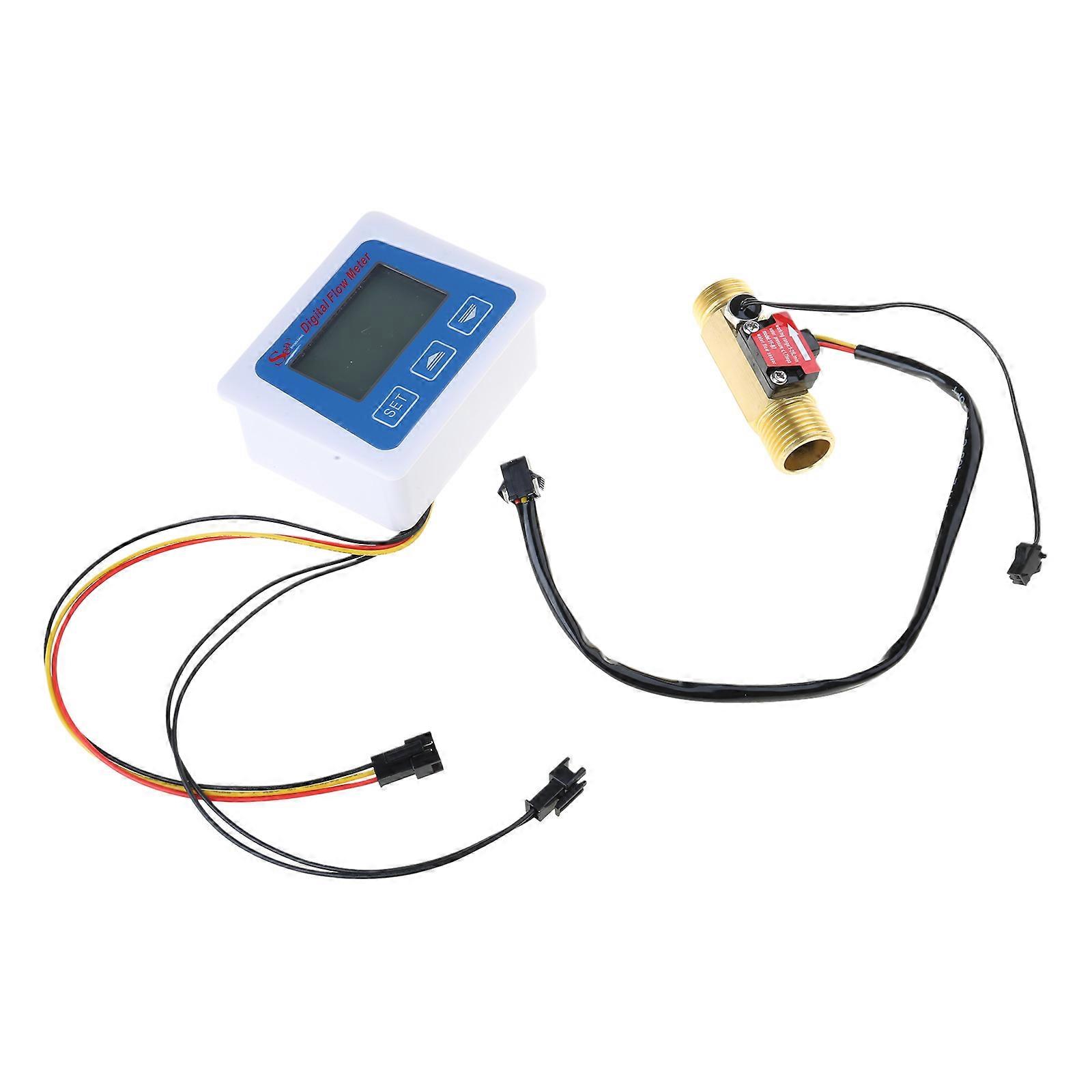 Professional High Quality Low-power Digital Flowmeter with 4-point Flow Sensor Accessories Multicolor